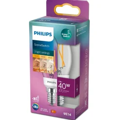 Philips Lighting LED-lamp filament E14 B35 5W-40W SceneSwitch