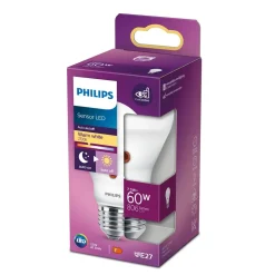 Philips Lighting LED-lamp E27 A60 7,5W-60W Warmwit Sensor