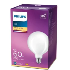 Philips Lighting LED-lamp Classic E27 G120 7W-60W WW