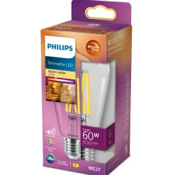 Philips Lighting LED-lamp filament E27 ST64 5,9W-60W Dimbaar
