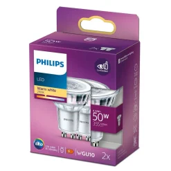 Philips Lighting LED-spot GU10 4,6W-50W Warmwit (2pcs)