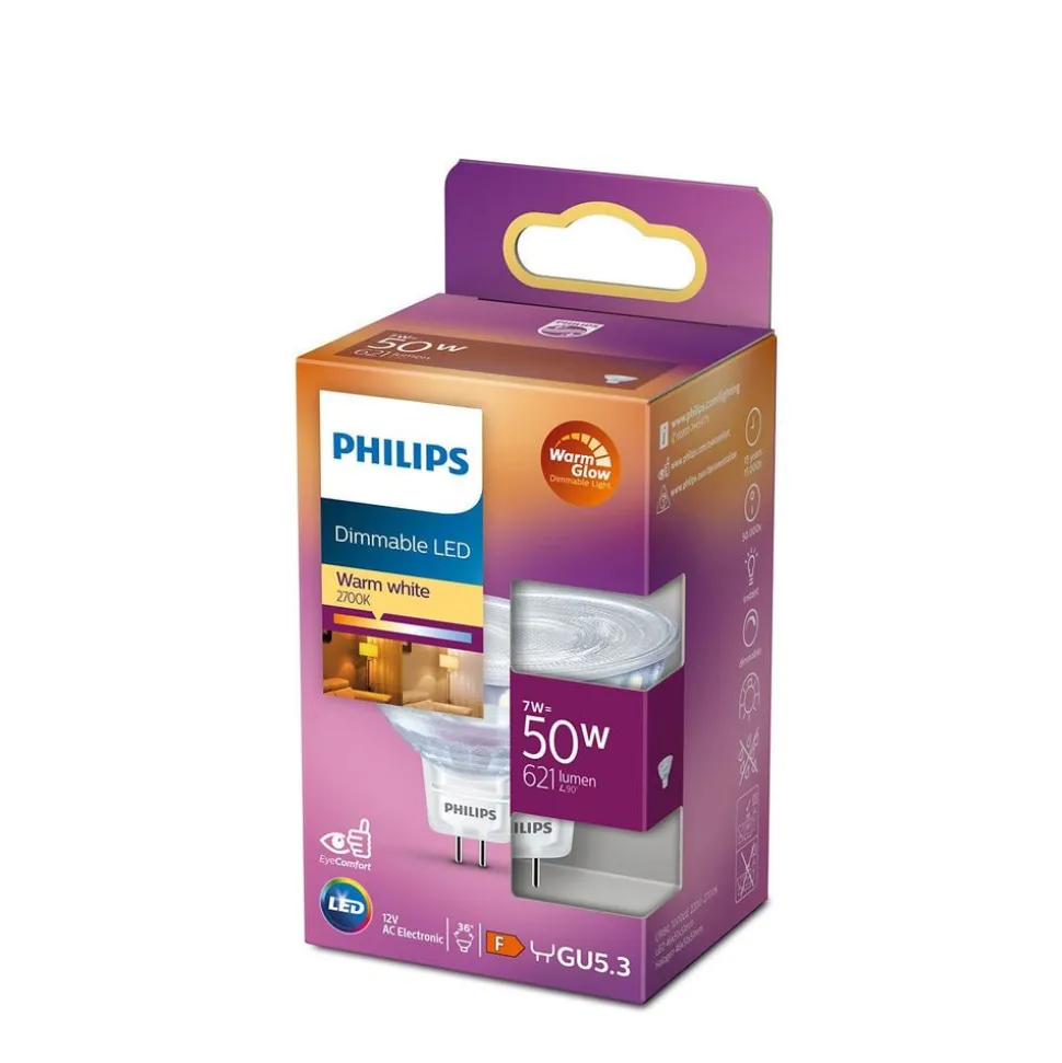 Philips Lighting LED-spot GU5.3 7W-50W Warmwit Dimbaar