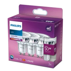 Philips Lighting LED-spot GU10 4,6W-50W Koelwit (3pcs)