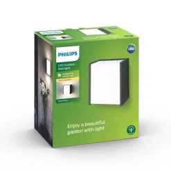 Philips Lighting Macaw wall lantern black 1x3W SELV