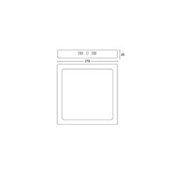 Philips Lighting MAGNEOS SF DL252 SQ 284 20W 27K WH 06