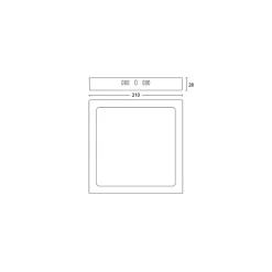 Philips Lighting MAGNEOS SF DL252 SQ 210 12W 27K BL 06