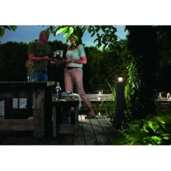 Philips Lighting Parterre post black 1x8W 230V