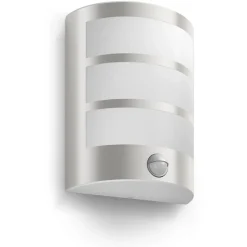 Philips Lighting Python IR wall lantern inox 1x6W 230V