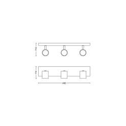 Philips Lighting RUNNER bar/tube black 3x50W 230V