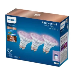 Philips Lighting Smart LED Spot 50W PAR16 GU10 x3