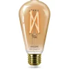 Philips Lighting Smart LED Filamentlamp amberkleurig 7 W (gelijk aan 50 W) ST64 E27 x2
