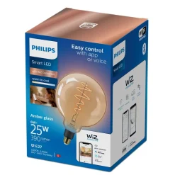 Philips Lighting Smart LED Filamentbol amberkleurig 6 W (gelijk aan 25 W) G200 E27