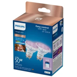 Philips Lighting Smart LED Spot 50 W PAR16 GU10 x2