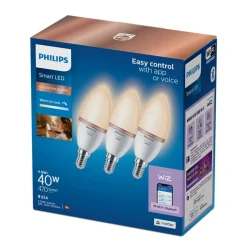 Philips Lighting Smart LED Kaarslamp 40W C37 E14 x3