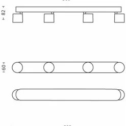Philips Lighting STAR bar/tube white 4x4.5W SELV