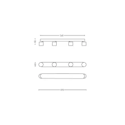 Philips Lighting STAR bar/tube white 4x4.5W SELV