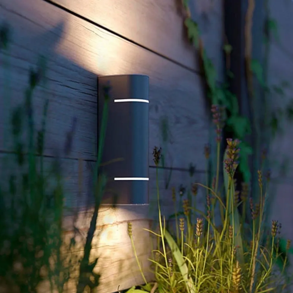 Philips Lighting Sunset wall lantern inox 2x1W SELV