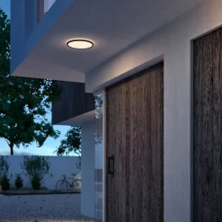 Philips Lighting SuperSlim Ceiling SSW 15W 27K Black IP54 WV