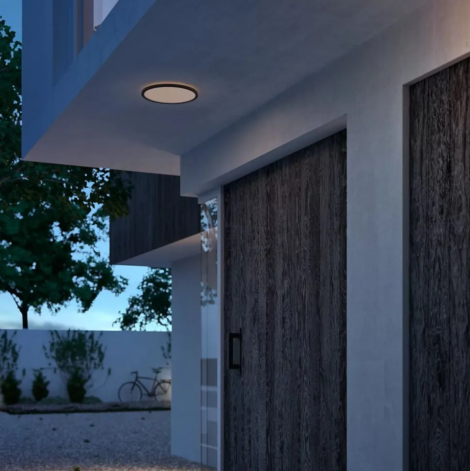 Philips Lighting SuperSlim Ceiling SSW 15W 27K Black IP54 WV