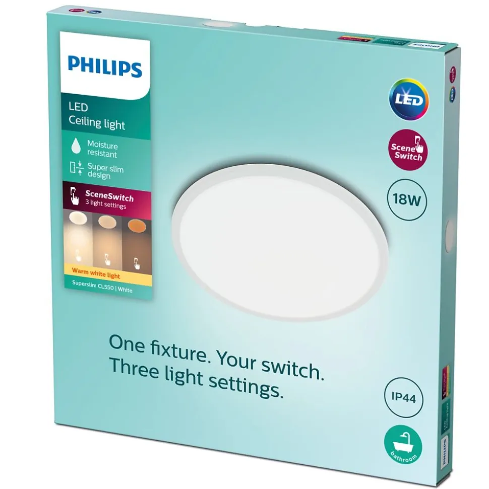 Philips Lighting Superslim CL550 SS RD 18W 27K W WVIP4406
