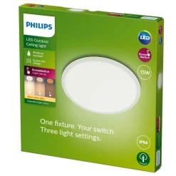 Philips Lighting SuperSlim Ceiling SSW 15W 27K White IP54 WV
