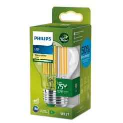 Philips Lighting Ultra-efficiënt Filamentlamp mat 75W A60 E27