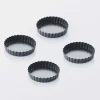 Point-Virgule 4 mini taart-/quichevormen anti-aanbakl./losse bodem ø 10cm