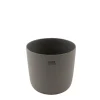 Point-Virgule Bloempot uit gerecycled plastic, hout- en steenpoeder lichtgrijs Ø 18cm H 15.8cm
