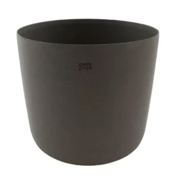 Point-Virgule Bloempot uit gerecycled plastic, hout- en steenpoeder donkergrijs Ø 30cm H 26.5cm