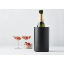 Point-Virgule flessenkoeler uit rvs zwart Ø 11.9cm