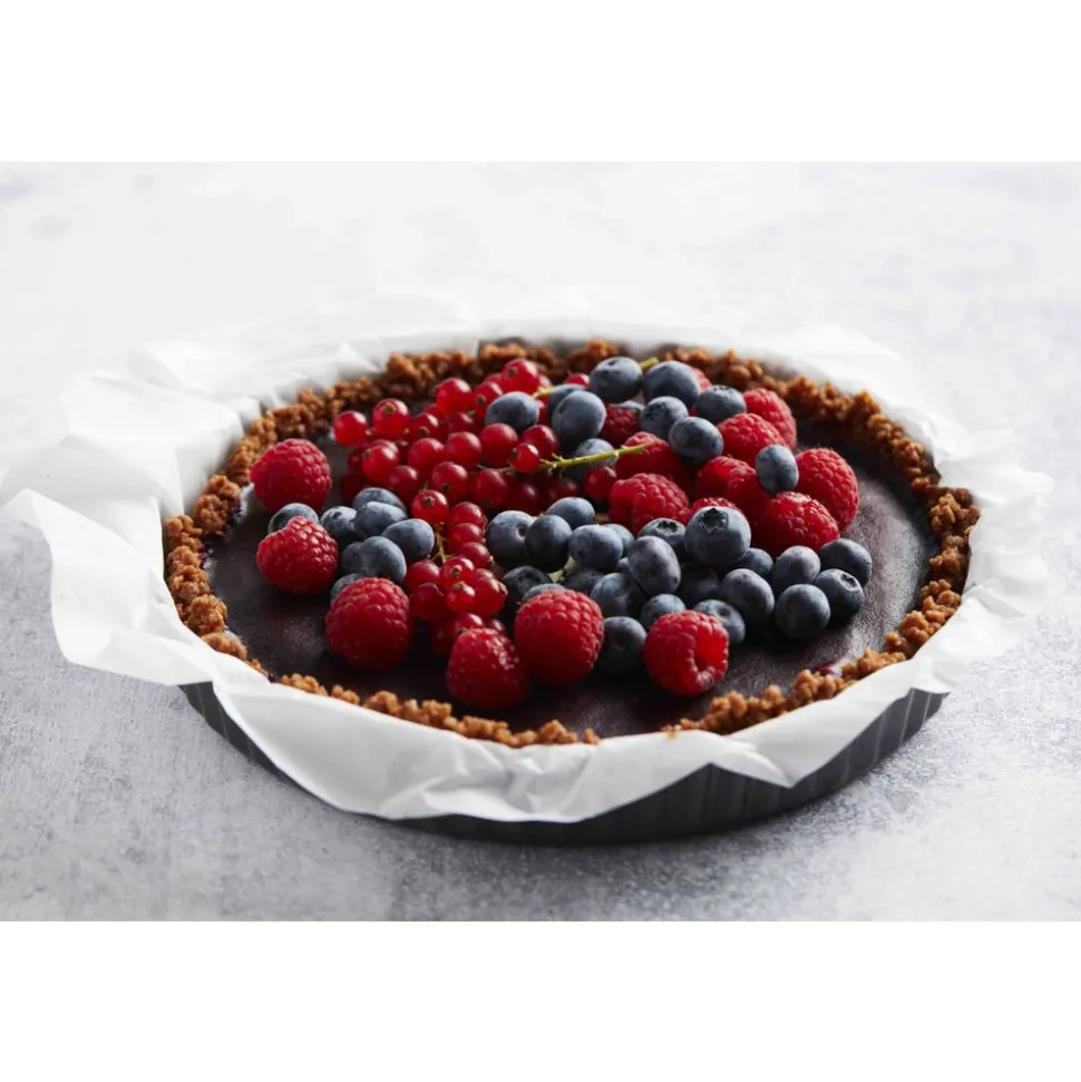 Point-Virgule Geribde taart-/quichevorm - anti-aanbaklaag/losse bodem ø 25cm