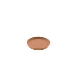 Point-Virgule Plantenschotel uit gerecycled plastic, hout- en steenpoeder terracotta Ø 15cm H 2cm