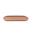 Point-Virgule Plantenschotel uit gerecycled plastic, hout- en steenpoeder terracotta 40x15x2cm