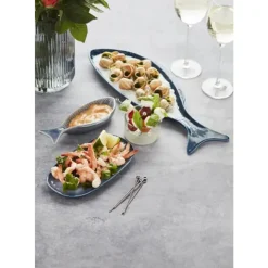 Point-Virgule set van 12 prikkers met bol in rvs 3 kleuren 10.8x0.8x.0.8cm