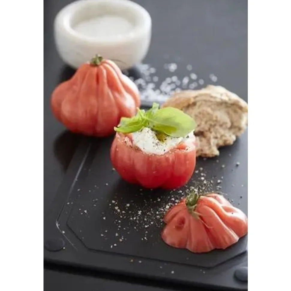 Point-Virgule snijplank met sapgeul uit houtvezel zwart 37x27.5x0.6cm FSC MIX