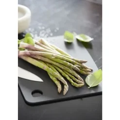 Point-Virgule snijplank met sapgeul uit houtvezel zwart 29.8x23.5x0.6cm FSC MIX