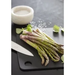 Point-Virgule snijplank met sapgeul uit houtvezel zwart 29.8x23.5x0.6cm FSC MIX