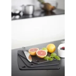 Point-Virgule snijplank uit houtvezel zwart 29.8x23.5x0.6cm FSC MIX