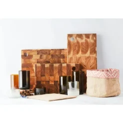 Point-Virgule snijplank uit gerecycled teakhout 30x20x2cm