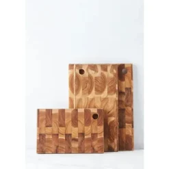 Point-Virgule snijplank uit gerecycled teakhout 30x20x2cm