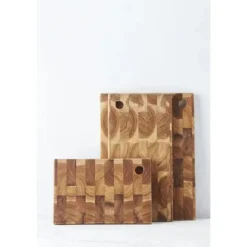 Point-Virgule snijplank uit gerecycled teakhout 30x20x2cm