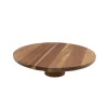 Point-Virgule Taartschotel op voet uit acaciahout ø 32cm H 75cm FSC®