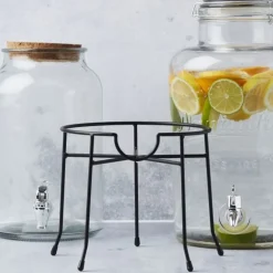 Point-Virgule Universele houder voor drankdispenser uit staal ø 25cm H 18.4cm