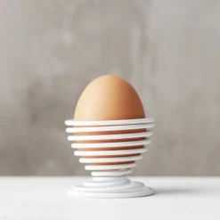 Point-Virgule Wire eierdopje wit 5x5x5cm