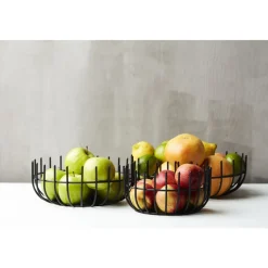 Point-Virgule Wire mand zwart by Tore Bleuzé Ø 25cm