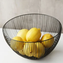 Point-Virgule Wire mand zwart ø 25cm