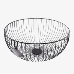 Point-Virgule Wire mand zwart ø 35cm H 15cm