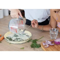Pyrex Classic Maatbeker in Borosilicaatglas met Afsluitdeksel 1l
