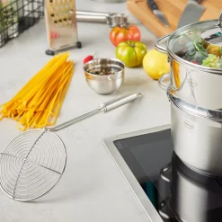 Rösle Frituurspaan 40,5cm Ø14 cm RVS