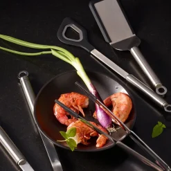 Rösle Gebogen spatel 26,5cm RVS met siliconen rand